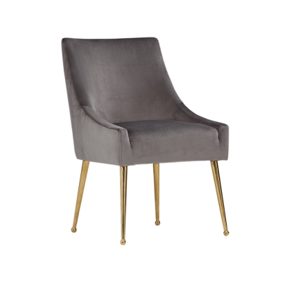 LA Furniture Castana Modern Grey Velvet & Gold Dining Chair (Set of 2) VGRH-RHS-DC-101-GRY Contemporary Style by Vig Furnitrue Number 75237Z Catch Home Goods