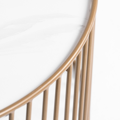 LA Furniture Eleanor Modern Round Marble Coffee Table VGMAMIT-5227-CT Contemporary Style by Vig Furnitrue Number 75424 Catch Home Goods