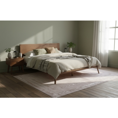 LA Furniture Carmen + Marshall Mid-Century Modern Walnut Bed + Nightstands Set VGMABR-79BR-39-SET Contemporary Style by Vig Furnitrue Number 85641 Catch Home Goods