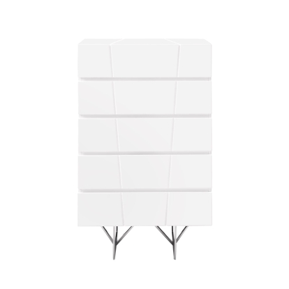 LA Furniture Chrysler Modern White Chest VGVCJ8978-5H-WHT Contemporary Style by Vig Furnitrue Number 75858 Catch Home Goods