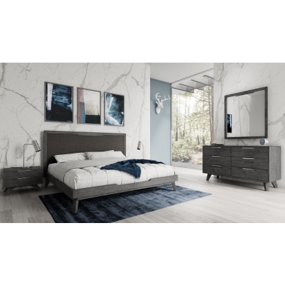 LA Furniture Soria Modern Grey Wash Bedroom Set VGMA-BR-32-GRY-SET Contemporary Style by Vig Furnitrue Number 75937|75938 Catch Home Goods