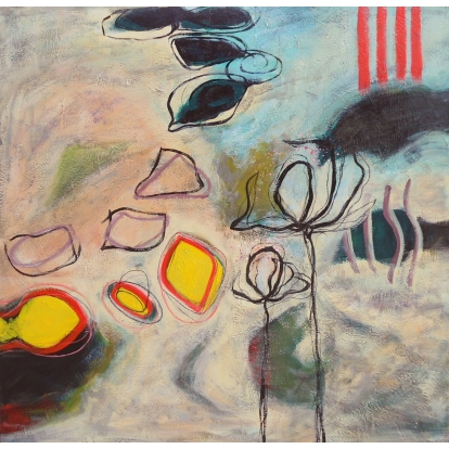 LA Furniture ADC7192 Abstract Oil Painting VGSHD-ADC7192 Contemporary Style by Vig Furnitrue Number 76090 Catch Home Goods