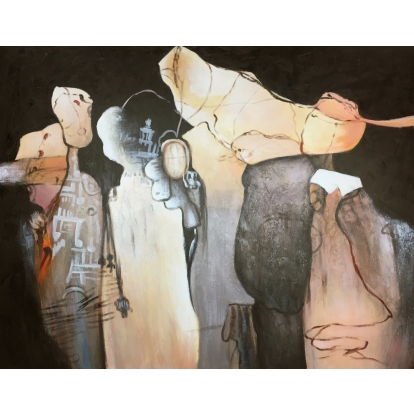 LA Furniture ADD3228 Abstract Oil Painting VGSHD-ADD3228 Contemporary Style by Vig Furnitrue Number 76092 Catch Home Goods