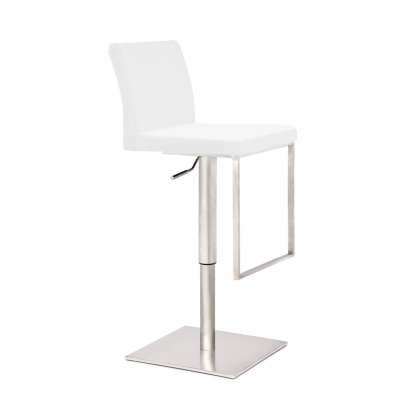 LA Furniture Folsum Modern White Bar Stool VGHR5040BG-1-WHITE Contemporary Style by Vig Furnitrue Number 76278 Catch Home Goods