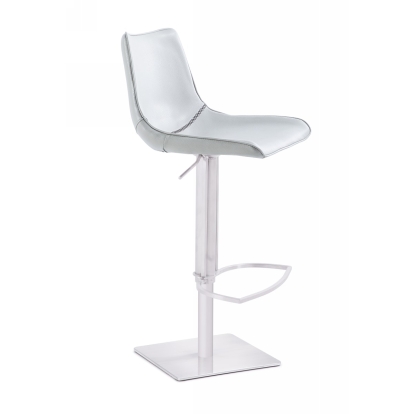 LA Furniture Manning Modern White Bar Stool VGHR5362GB Contemporary Style by Vig Furnitrue Number 76279 Catch Home Goods