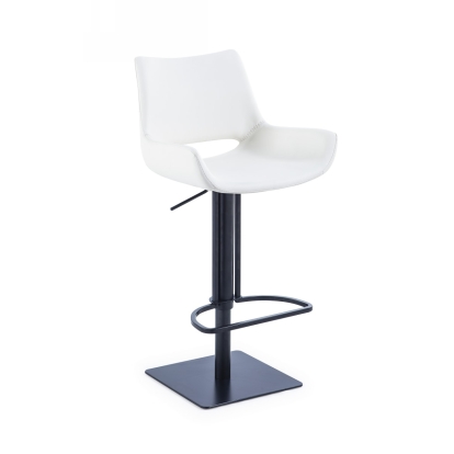 LA Furniture Niles Modern White Bar Stool VGHR5364GB Contemporary Style by Vig Furnitrue Number 76285 Catch Home Goods