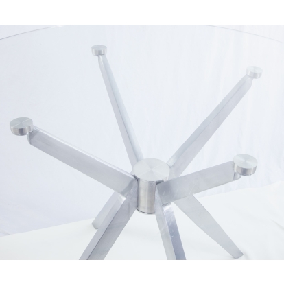 LA Furniture Dallas Modern Brushed Stainless Steel Dining Table VGHR7038-BSS Contemporary Style by Vig Furnitrue Number 76292 Catch Home Goods