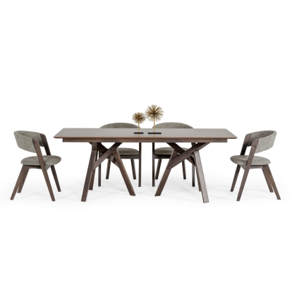 LA Furniture Grover Modern Dark Wenge Dining Table VGMA-MIT-5222 Contemporary Style by Vig Furnitrue Number 76314 Catch Home Goods