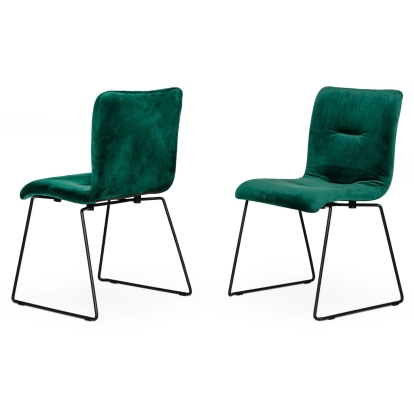 LA Furniture Yannis Modern Green Fabric Dining Chair (Set of 2) VGMAMI-913-GRN Contemporary Style by Vig Furnitrue Number 76326Z Catch Home Goods