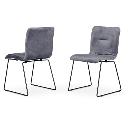 LA Furniture Yannis Modern Grey Fabric Dining Chair (Set of 2) VGMAMI-913-GRAY Contemporary Style by Vig Furnitrue Number 76328Z Catch Home Goods