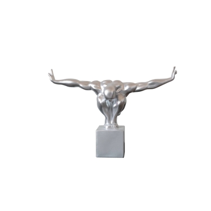 LA Furniture Modern Glossy Silver Diver Sculpture VGTHSZ-0867 Contemporary Style by Vig Furnitrue Number 76358 Catch Home Goods