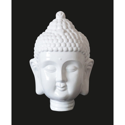 LA Furniture Modern White Buddha Head Sculpture VGTHSZ-0777-WHT Contemporary Style by Vig Furnitrue Number 76364 Catch Home Goods