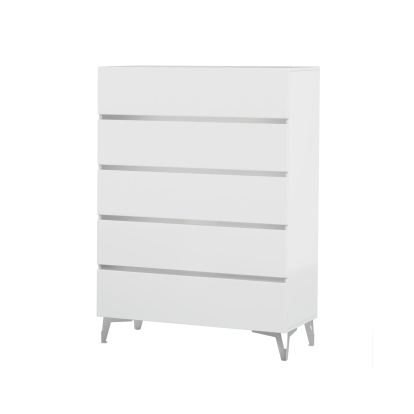 LA Furniture Angela Italian Modern White Chest VGACANGELA-CHEST Contemporary Style by Vig Furnitrue Number 76467 Catch Home Goods