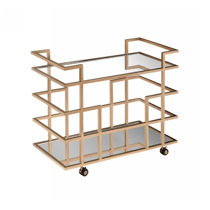 LA Furniture Caleb Rose Gold Wine Rack VGHB01W-RS Contemporary Style by Vig Furnitrue Number 76511 Catch Home Goods