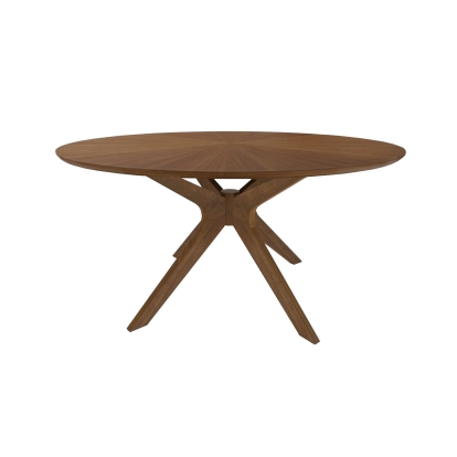 LA Furniture Prospect Modern 47" Round Walnut Dining Table VGMAMIT-5276-3 Contemporary Style by Vig Furnitrue Number 76635 Catch Home Goods
