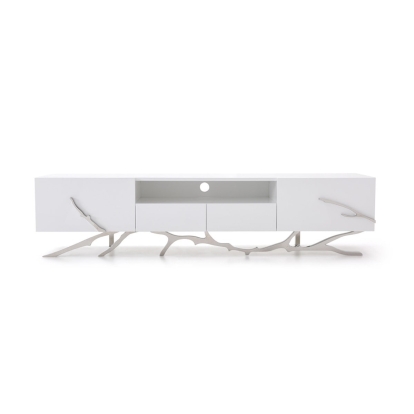 LA Furniture Legend 87"-Wide Modern White TV Stand VGVCTV8111-22 Contemporary Style by Vig Furnitrue Number 76639A Catch Home Goods