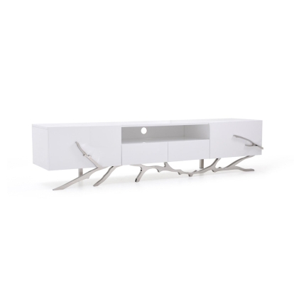 LA Furniture Legend 87"-Wide Modern White TV Stand VGVCTV8111-22 Contemporary Style by Vig Furnitrue Number 76639A Catch Home Goods