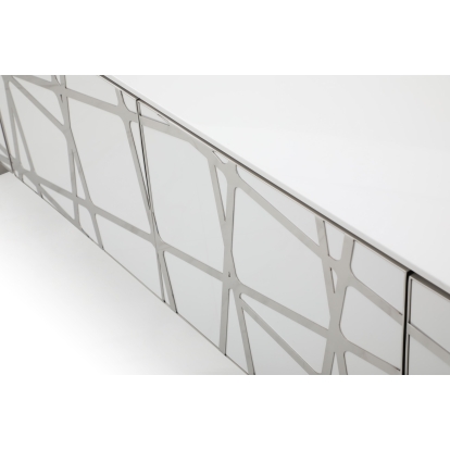 LA Furniture Kilson Modern White TV Stand VGVCTV1819 Contemporary Style by Vig Furnitrue Number 76725 Catch Home Goods