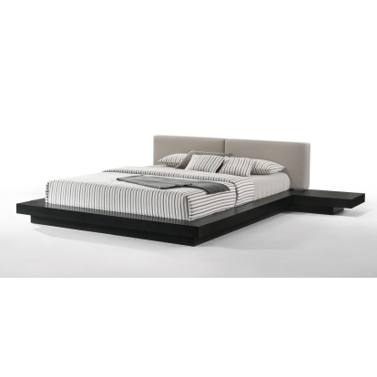 LA Furniture Tokyo Queen Contemporary Black and Grey Platform Bed VGMABR-90-BLK-GRAY-Q Contemporary Style by Vig Furnitrue Number 76820|76820A Catch Home Goods