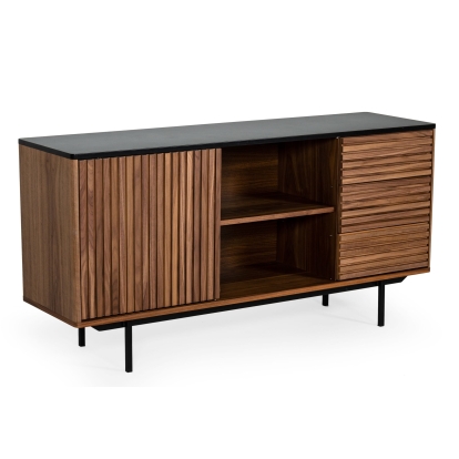 LA Furniture Maggie Modern Walnut and Grey Buffet VGDWJ9690 Contemporary Style by Vig Furnitrue Number 76924 Catch Home Goods