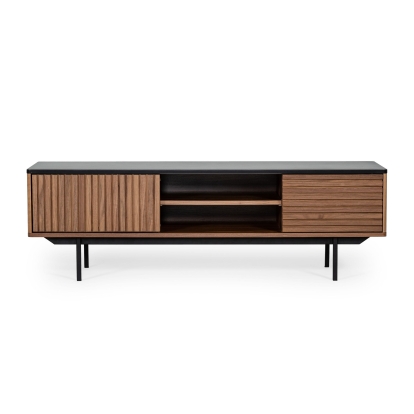 LA Furniture Maggie Modern Walnut and Grey TV Stand VGDWJ9715 Contemporary Style by Vig Furnitrue Number 76925 Catch Home Goods