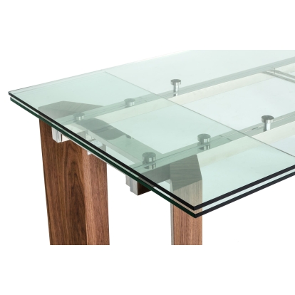LA Furniture Helena Modern Extendable Glass Dining Table Large VGEWD2048MA Contemporary Style by Vig Furnitrue Number 77038 Catch Home Goods