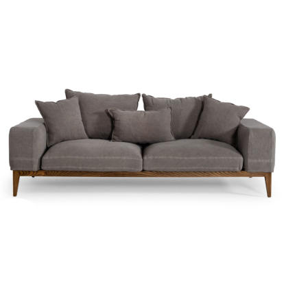 LA Furniture Corina Modern Grey Linen Loveseat VGUIMY694-L Contemporary Style by Vig Furnitrue Number 77272 Catch Home Goods