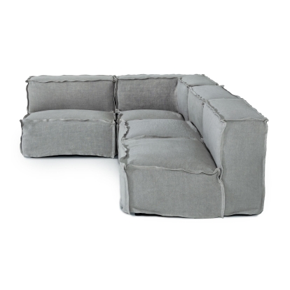 LA Furniture Navstar Contemporary Grey Fabric Modular Sectional Sofa VGUIMY768 Contemporary Style by Vig Furnitrue Number 77291 Catch Home Goods