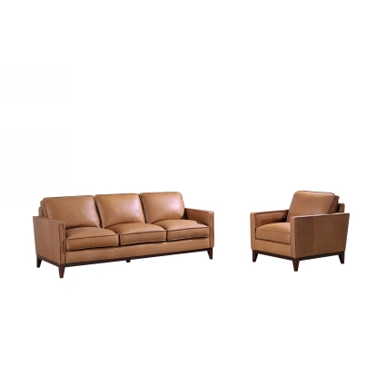 LA Furniture Naylor Modern Brown Italian Leather Split Sofa VGCA6394-BRN-S Contemporary Style by Vig Furnitrue Number 77299 Catch Home Goods