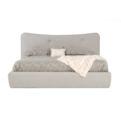 LA Furniture Alessia Eastern King Italian Modern Light Grey Upholstered Bed VGACALESSIA-BED-EK Contemporary Style by Vig Furnitrue Number 77320 Catch Home Goods