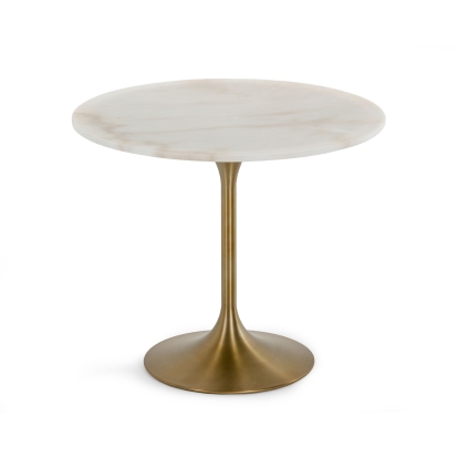 LA Furniture Collins Glam White Marble & Gold Dining Table VGGMM-DT-1089 Contemporary Style by Vig Furnitrue Number 77373 Catch Home Goods