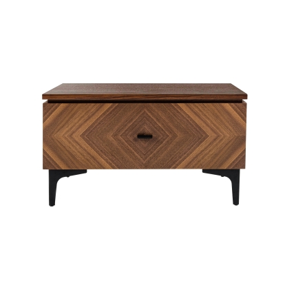LA Furniture Paula Mid-Century Walnut Nightstand VGMABR-103-NS Contemporary Style by Vig Furnitrue Number 77565 Catch Home Goods