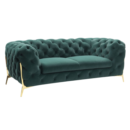 LA Furniture Sheila Transitional Emerald Green Fabric Loveseat VGCA1346-EM-GRN-L Contemporary Style by Vig Furnitrue Number 77577 Catch Home Goods