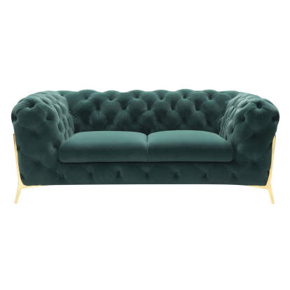 LA Furniture Sheila Transitional Emerald Green Fabric Loveseat VGCA1346-EM-GRN-L Contemporary Style by Vig Furnitrue Number 77577 Catch Home Goods