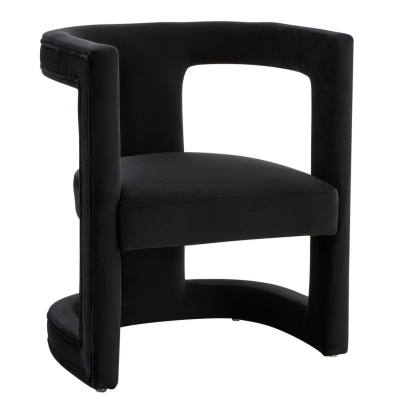 LA Furniture Kendra Modern Black Fabric Accent Chair VGRHRHS-AC-231-BLK Contemporary Style by Vig Furnitrue Number 77648 Catch Home Goods