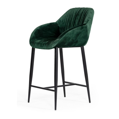 LA Furniture Katrina Modern Green Fabric Bar Stool VGEUMC-9389CH-BS Contemporary Style by Vig Furnitrue Number 77705 Catch Home Goods