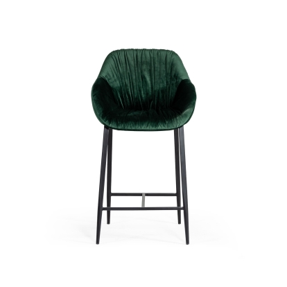 LA Furniture Katrina Modern Green Fabric Bar Stool VGEUMC-9389CH-BS Contemporary Style by Vig Furnitrue Number 77705 Catch Home Goods