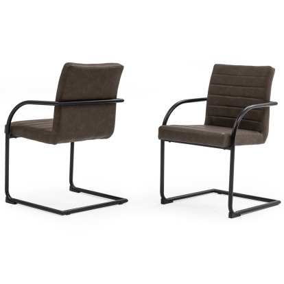 LA Furniture Ivey Modern Brown Dining Chair (Set of 2) VGSWSFC118-BRN-A-DC Contemporary Style by Vig Furnitrue Number 77790Z Catch Home Goods