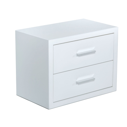 LA Furniture Adan Modern White Nightstand VGBBMB1706-NS-3 Contemporary Style by Vig Furnitrue Number 77874 Catch Home Goods