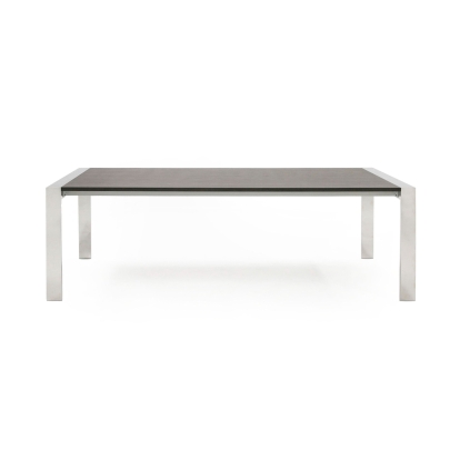 LA Furniture Fauna Modern Elm Grey & Stainless Steel Chrome Dining Table VGBBBN-2T-GREY-DT Contemporary Style by Vig Furnitrue Number 77965 Catch Home Goods