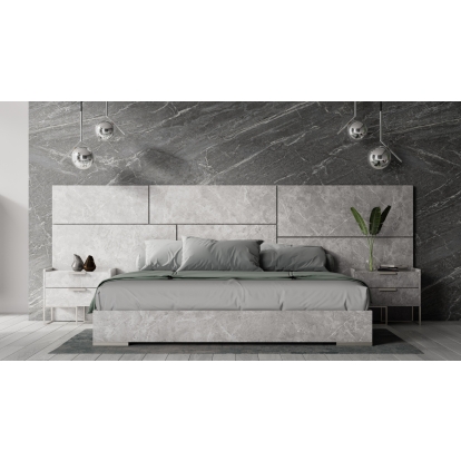 LA Furniture Marbella Italian Modern Grey Bed Set VGACMARBELLA-SET-GRY Contemporary Style by Vig Furnitrue Number 78178|78179 Catch Home Goods