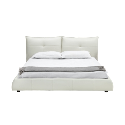 LA Furniture Patrick Modern White Leather Bed VGKKB-75X-BED Contemporary Style by Vig Furnitrue Number 78203|78203A|78204|78204A|78205 Catch Home Goods