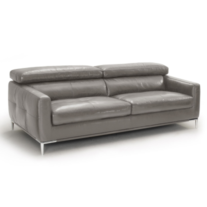 LA Furniture Natalia Modern Dark Grey Leather Sofa VGKK1281X-DKGRY-S Contemporary Style by Vig Furnitrue Number 78210 Catch Home Goods