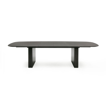 LA Furniture Calhoun Modern Smoked Oak Extendable Dining Table VGDWJ3572-2-BRN-DT Contemporary Style by Vig Furnitrue Number 81453 Catch Home Goods