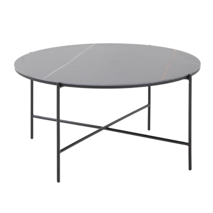 LA Furniture Hobart Modern Black Ceramic Coffee Table VGDWJ5836-BLK-CT Contemporary Style by Vig Furnitrue Number 78384 Catch Home Goods