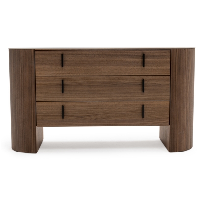 LA Furniture Chelton Contemporary White Ceramic & Walnut Dresser VGHB351C-WAL-DRS Contemporary Style by Vig Furnitrue Number 78525 Catch Home Goods