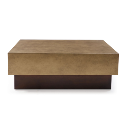 LA Furniture Derek Modern Metal & Antique Copper Coffee Table VGVCCT129-GRY-CT Contemporary Style by Vig Furnitrue Number 78575 Catch Home Goods