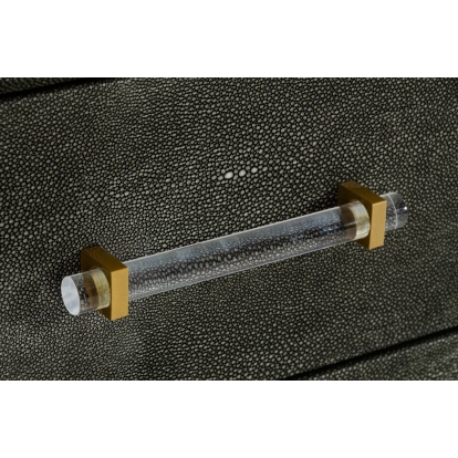 LA Furniture Howard Modern Shagreen Grey Leatherette & Gold Dresser VGGMCHD-1528-6-DRS Contemporary Style by Vig Furnitrue Number 78297 Catch Home Goods