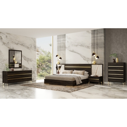 LA Furniture Velondra Modern Eucalypto + Marble Chest VGACVELONDRA-CHEST Contemporary Style by Vig Furnitrue Number 78914 Catch Home Goods