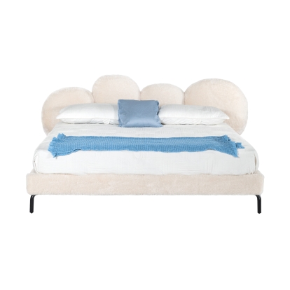 LA Furniture Destiny Contemporary White Sherpa Bubble Bed VGODZW-20104-WHT-BED Contemporary Style by Vig Furnitrue Number 79164|79165 Catch Home Goods